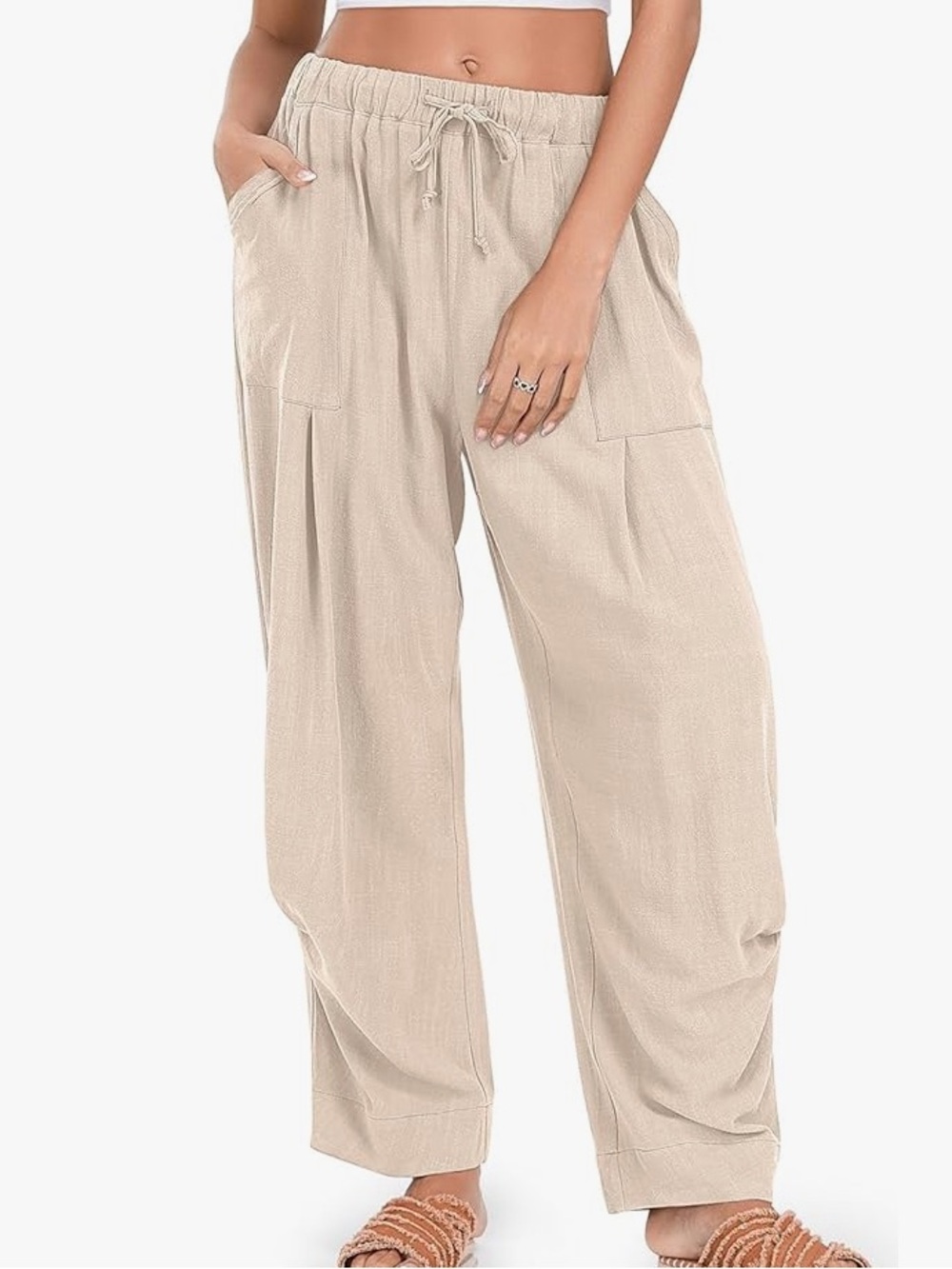 Tarse Linen Wide Leg Pants